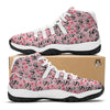 Cupid Valentine Cute Panda Print Pattern White Bball Shoes-grizzshop