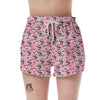 Cupid Valentine Cute Panda Print Pattern Women's Shorts-grizzshop