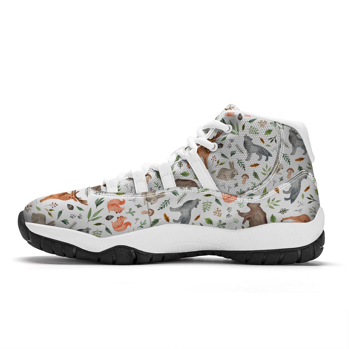 Cute Animal White Bball Shoes-grizzshop