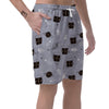 Cute Astronaut Cat Print Men's Shorts-grizzshop