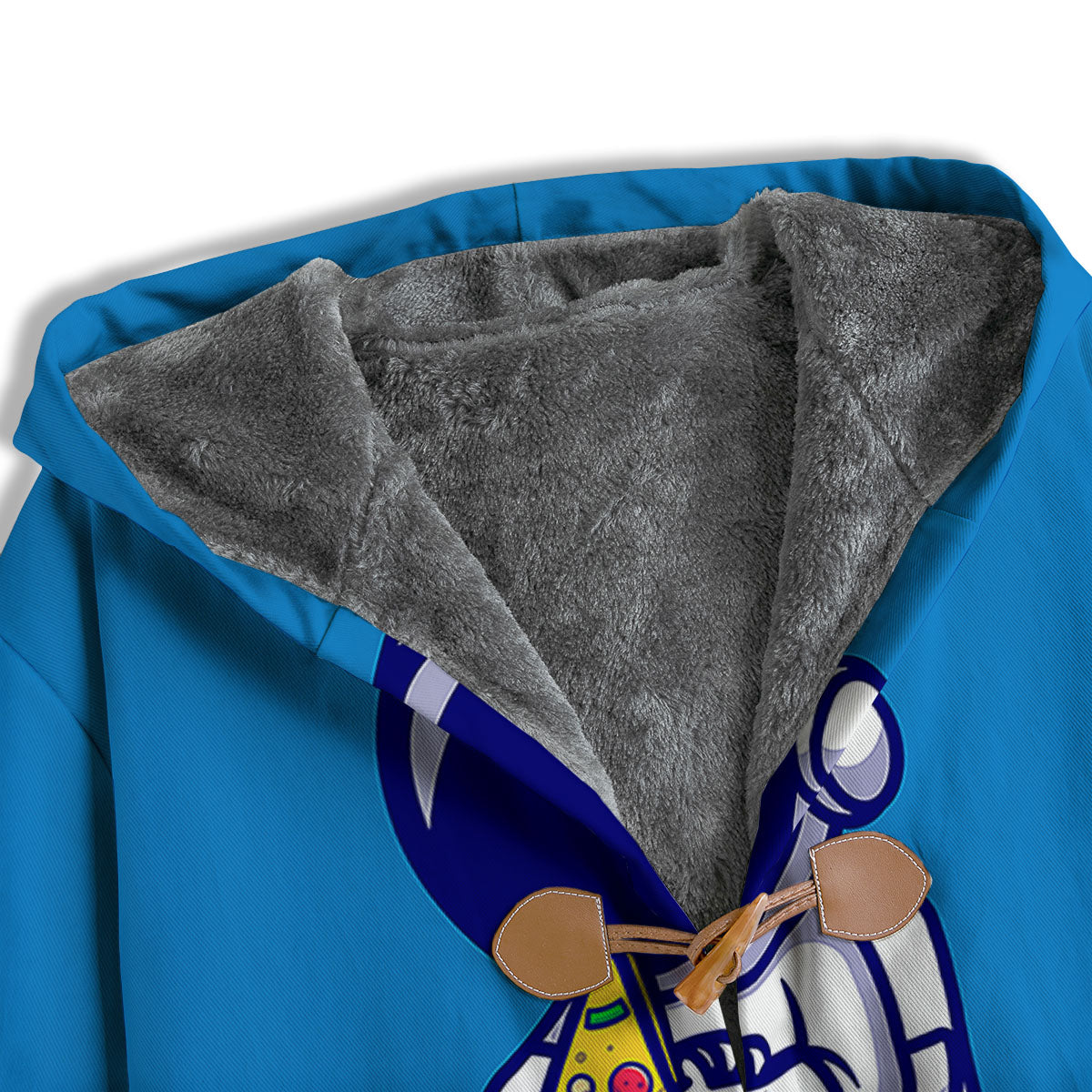 Cute Astronaut Eating Pizza Print Men's Windbreaker Jacket-grizzshop