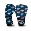 Cute Bear And Helicopter Print Pattern Boxing Gloves-grizzshop