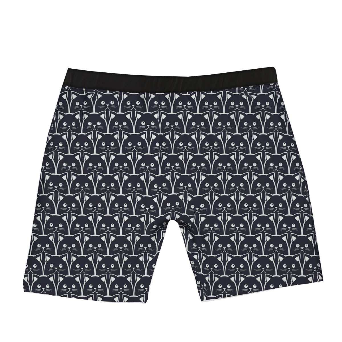 Cute Black Cat Print Pattern Boxer Briefs-grizzshop