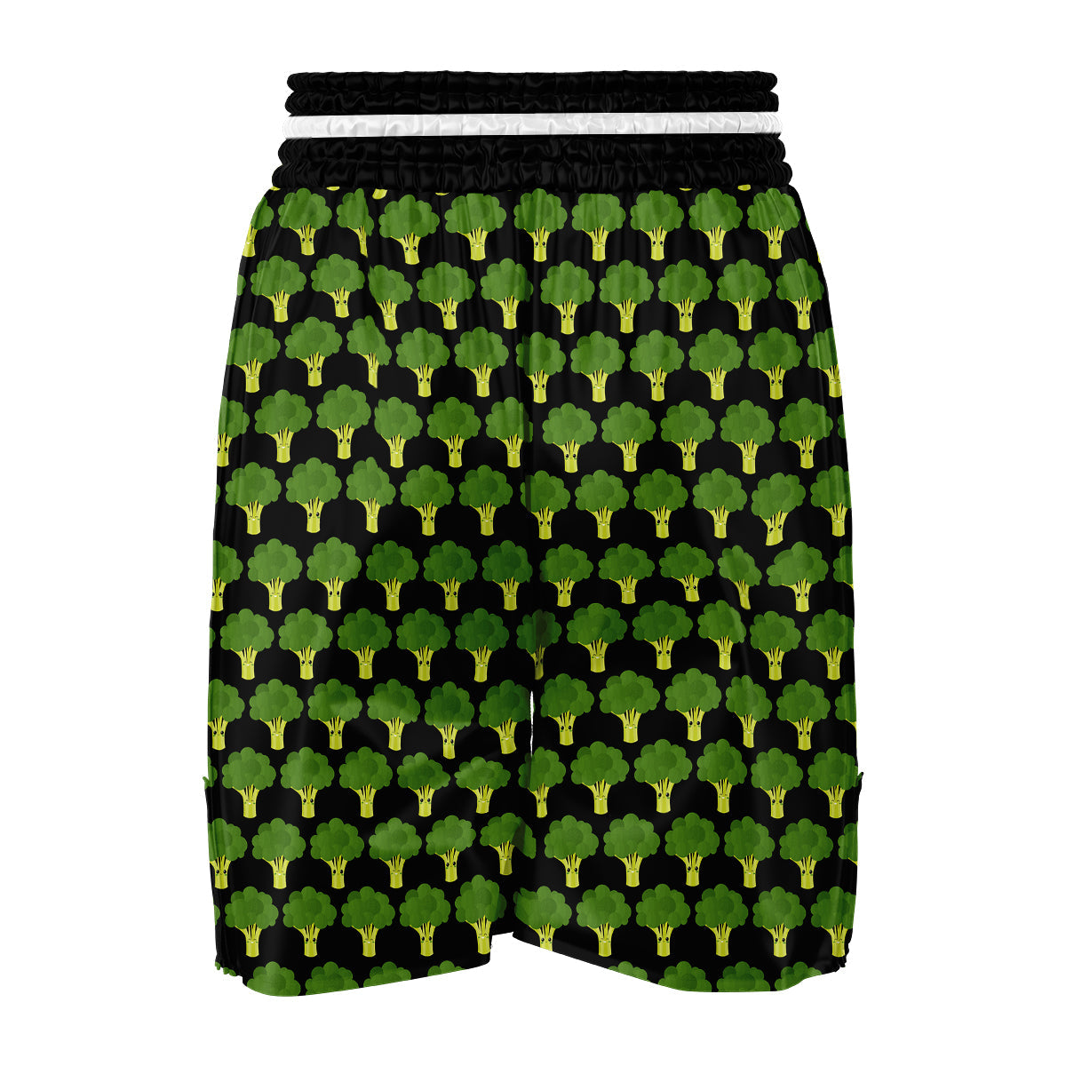 Cute Broccoli Print Pattern Boxing Shorts-grizzshop