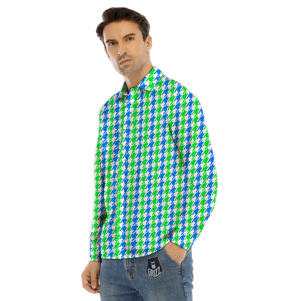 Cute Camping Equipment Print Pattern Men's Dress Shirts-grizzshop