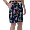 Cute Cat Style Print Men's Shorts-grizzshop