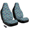 Cute Cats And Fishbone Colorful Print Pattern Car Seat Covers-grizzshop