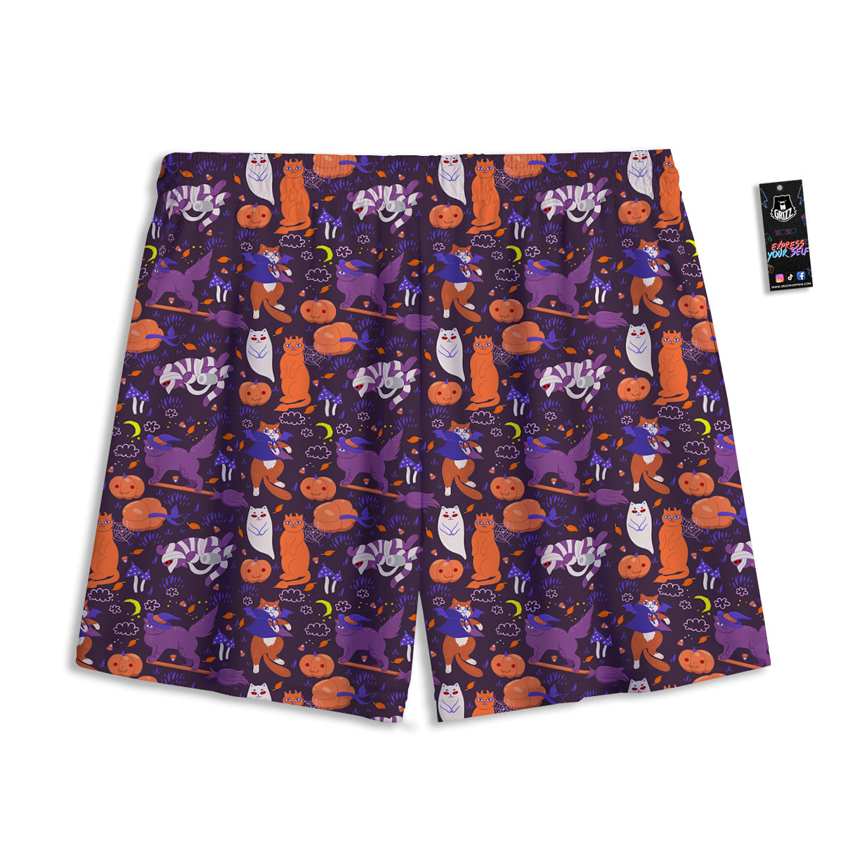 Fantasy Star Print Pattern Mesh Shorts