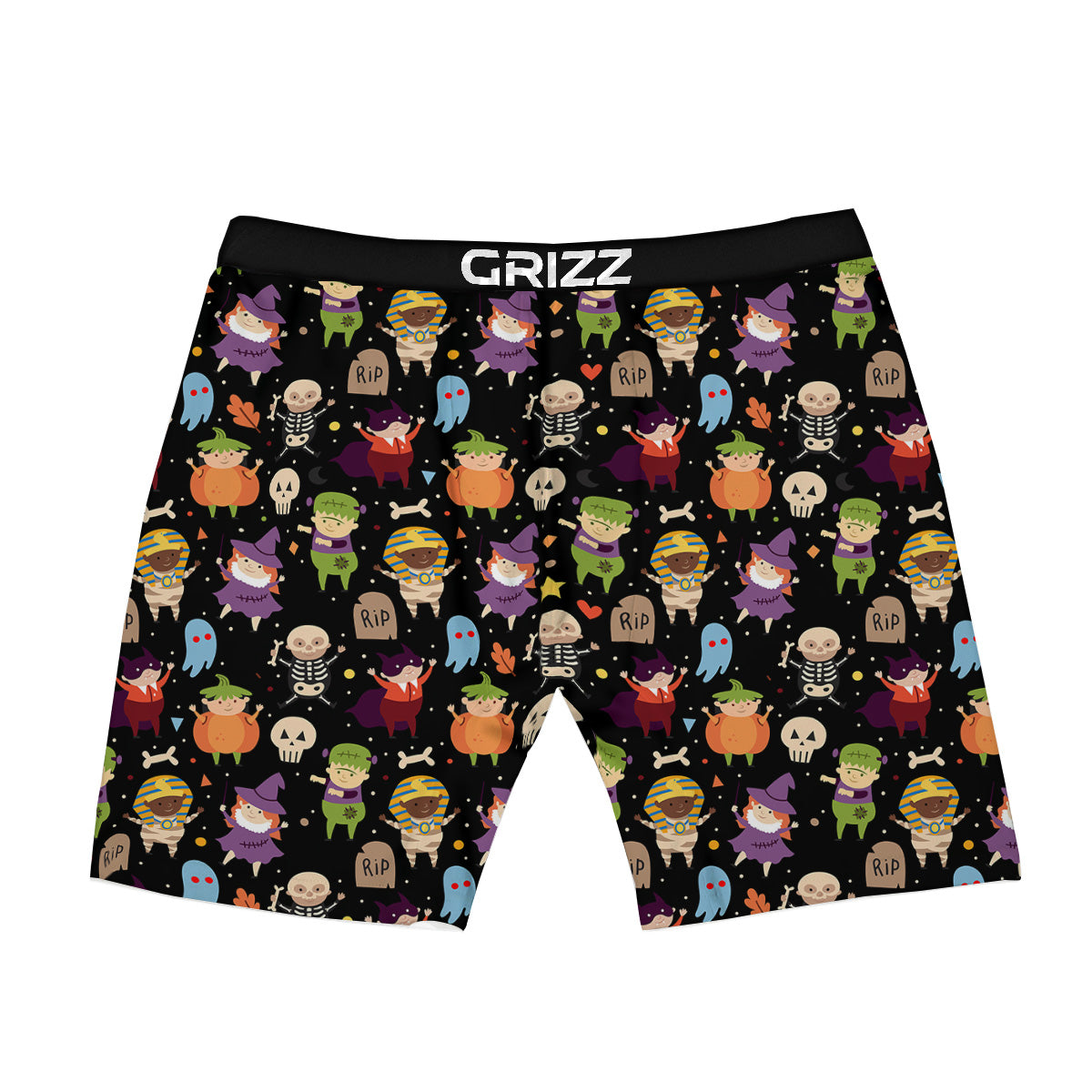 Cute Children Halloween Print Pattern Boxer Briefs-grizzshop