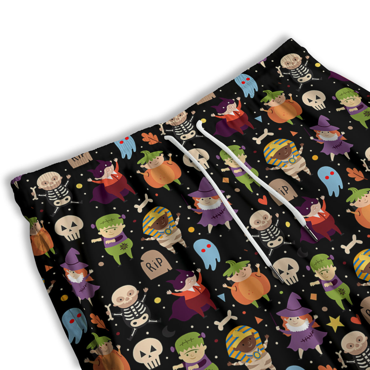 Cute Children Halloween Print Pattern Men's Athletic Shorts