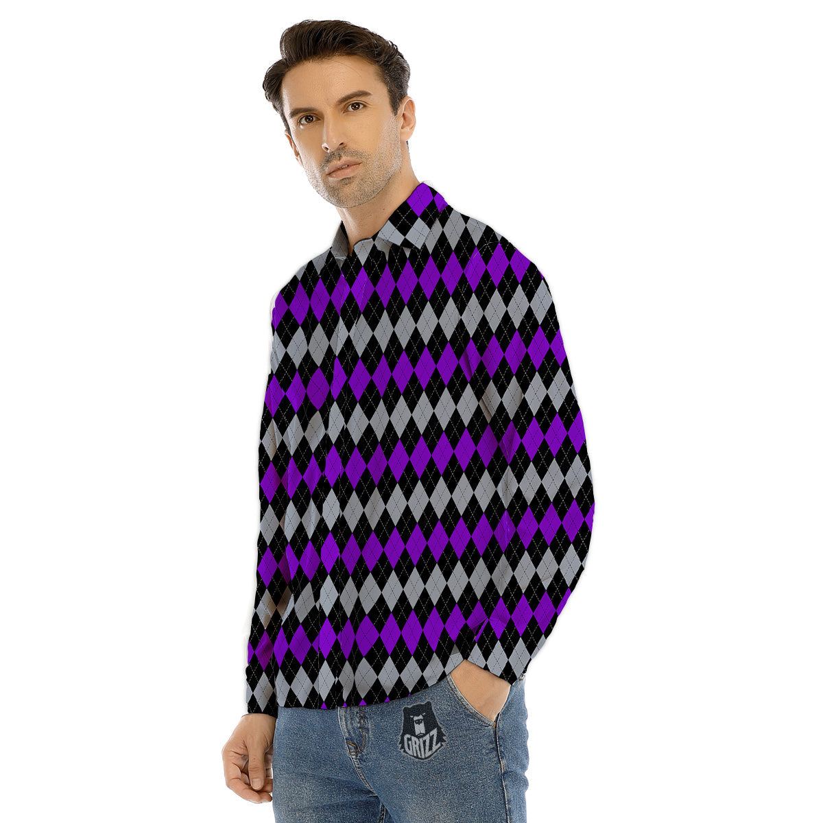 Cute Children Halloween Print Pattern Men's Dress Shirts-grizzshop