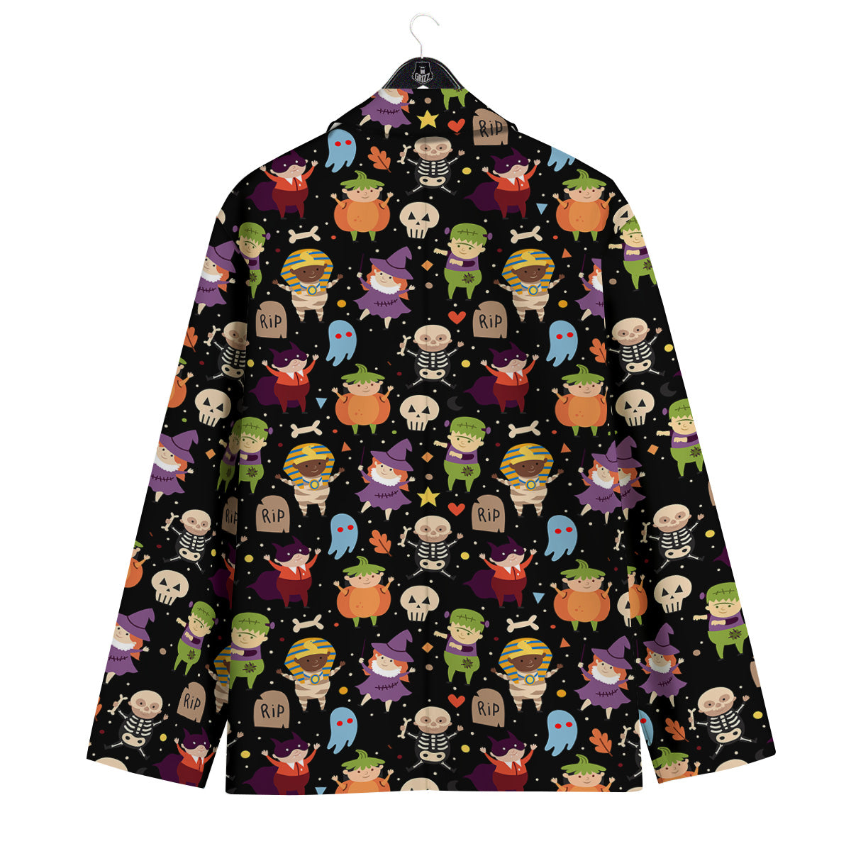 Cute Children Halloween Print Pattern Men's Sport Coat-grizzshop
