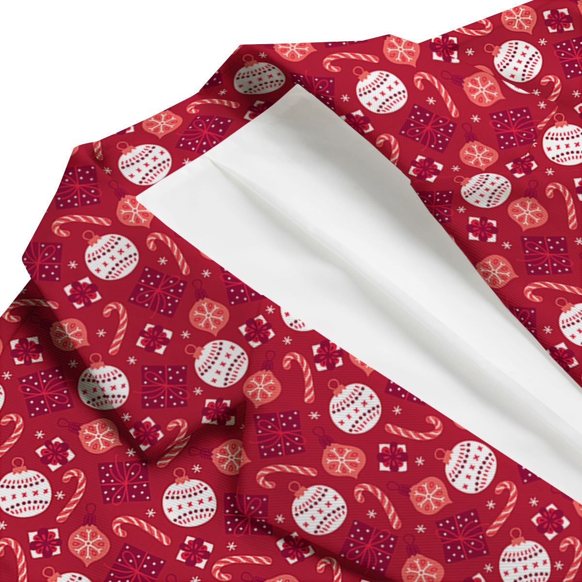 Cute Christmas Elements Print Pattern Men's Blazer-grizzshop