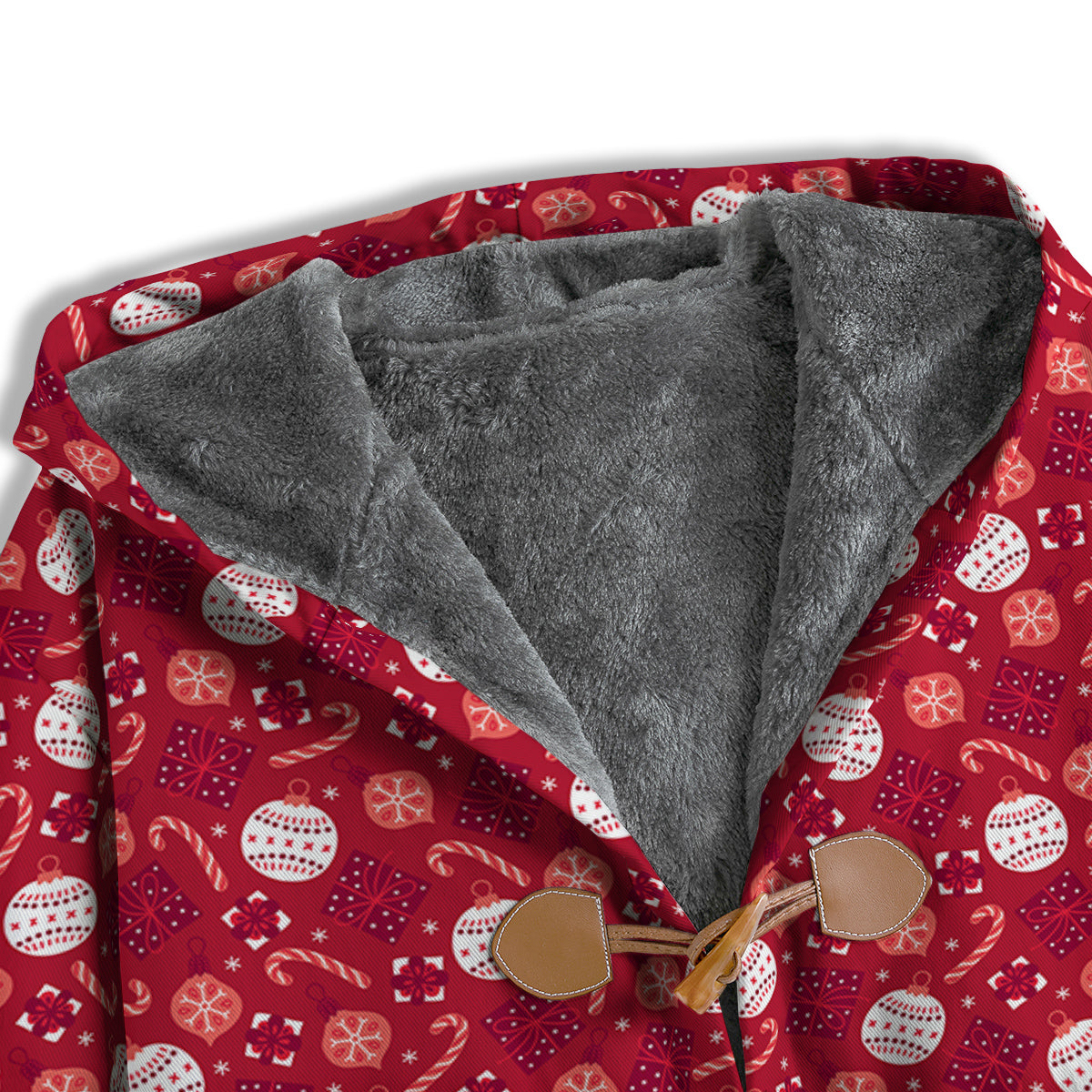 Cute Christmas Elements Print Pattern Men's Windbreaker Jacket-grizzshop