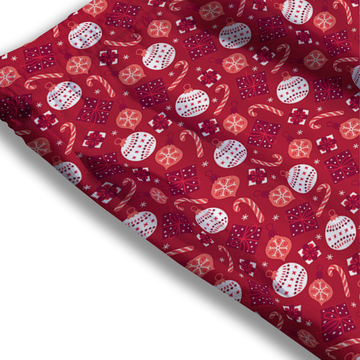 Cute Christmas Elements Print Pattern Mesh Shorts