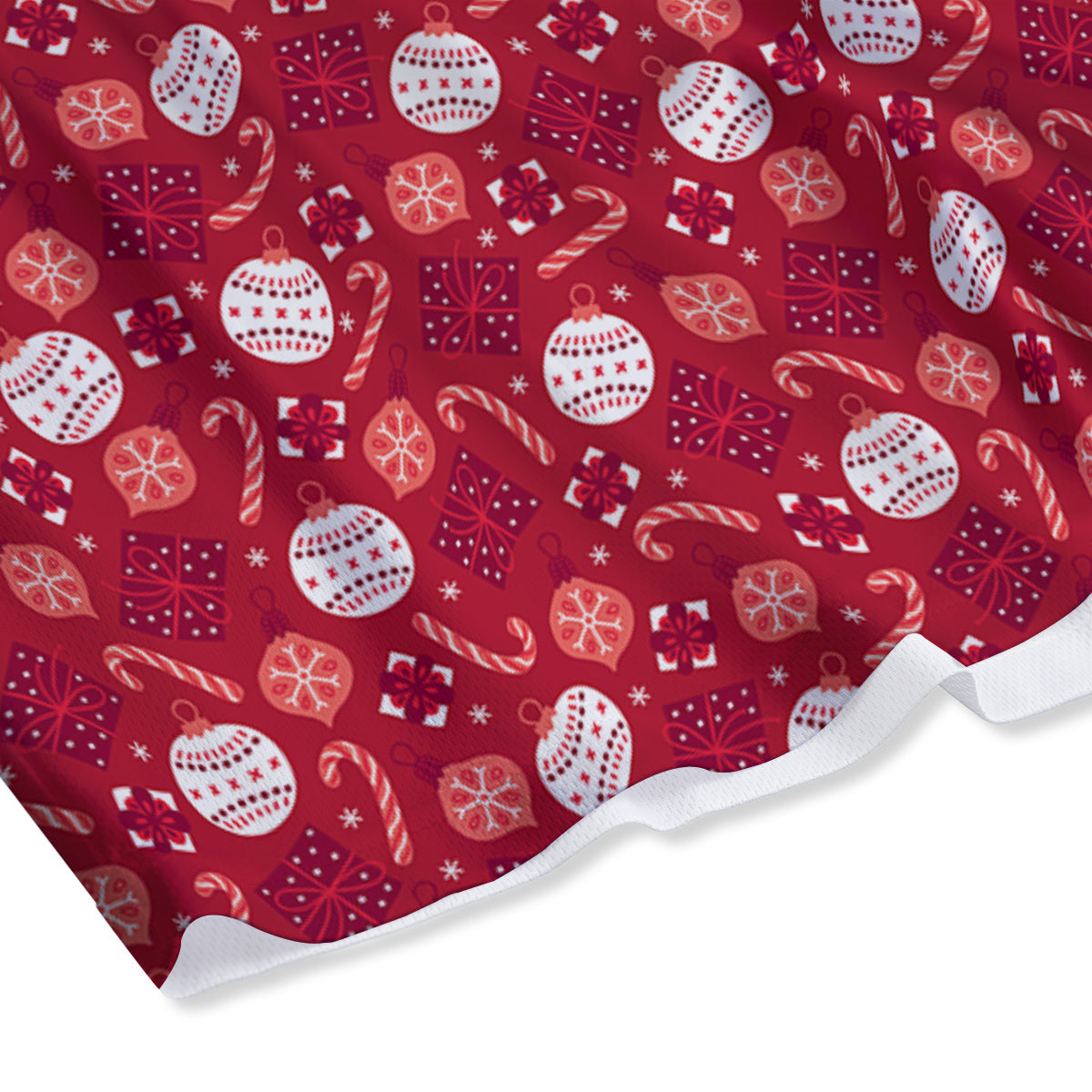 Cute Christmas Elements Print Pattern Mesh Shorts