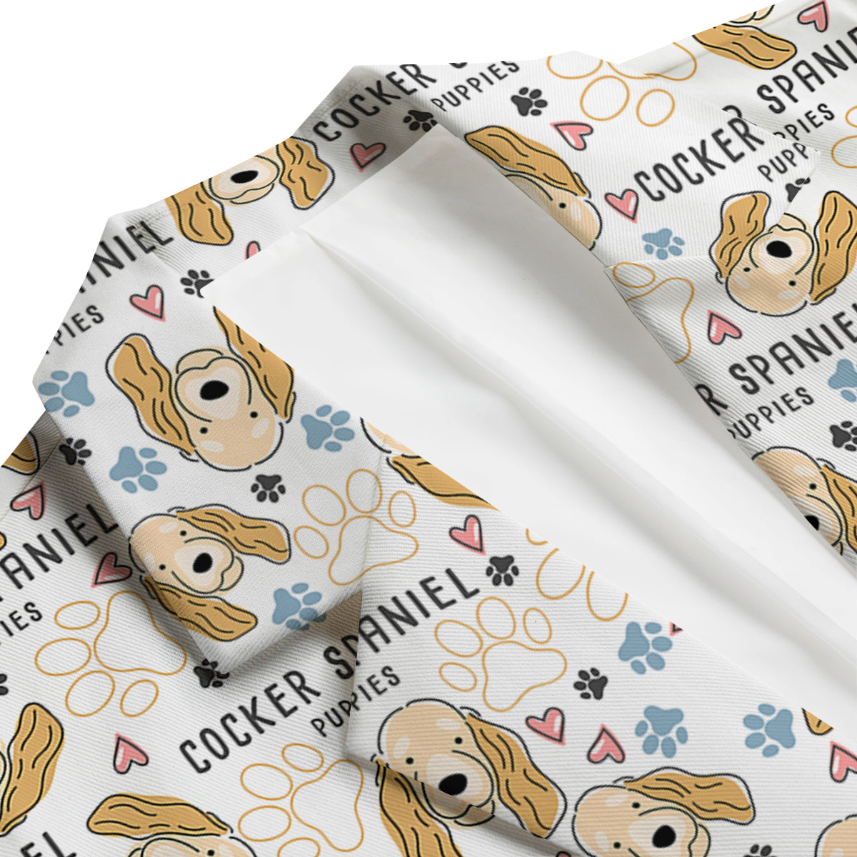 Cute Cocker spaniel Print Pattern Men's Blazer-grizzshop