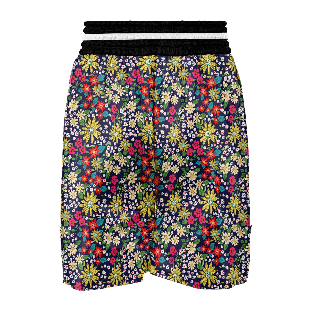 Cute Colorful Daisy Pattern Print Boxing Shorts-grizzshop