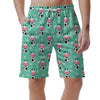 Cute Cow Floral Print Men's Shorts-grizzshop