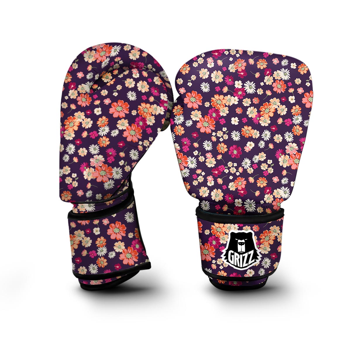 Cute Daisy ColorfulPattern Print Boxing Gloves-grizzshop