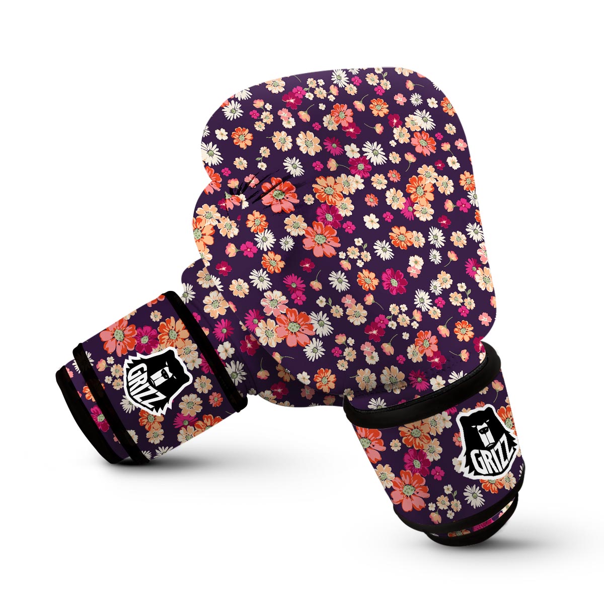 Cute Daisy ColorfulPattern Print Boxing Gloves-grizzshop