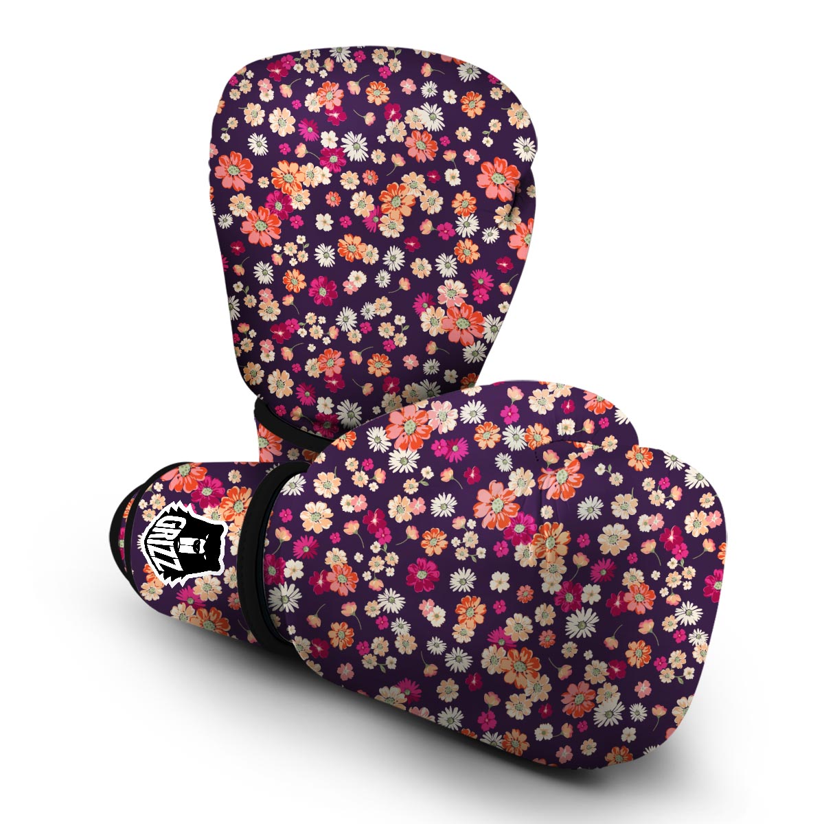 Cute Daisy ColorfulPattern Print Boxing Gloves-grizzshop