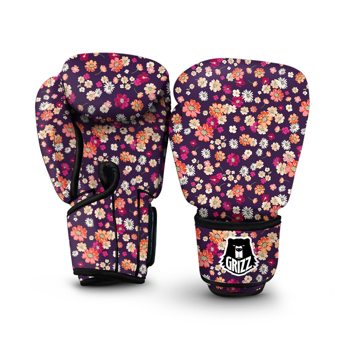 Cute Daisy ColorfulPattern Print Boxing Gloves-grizzshop