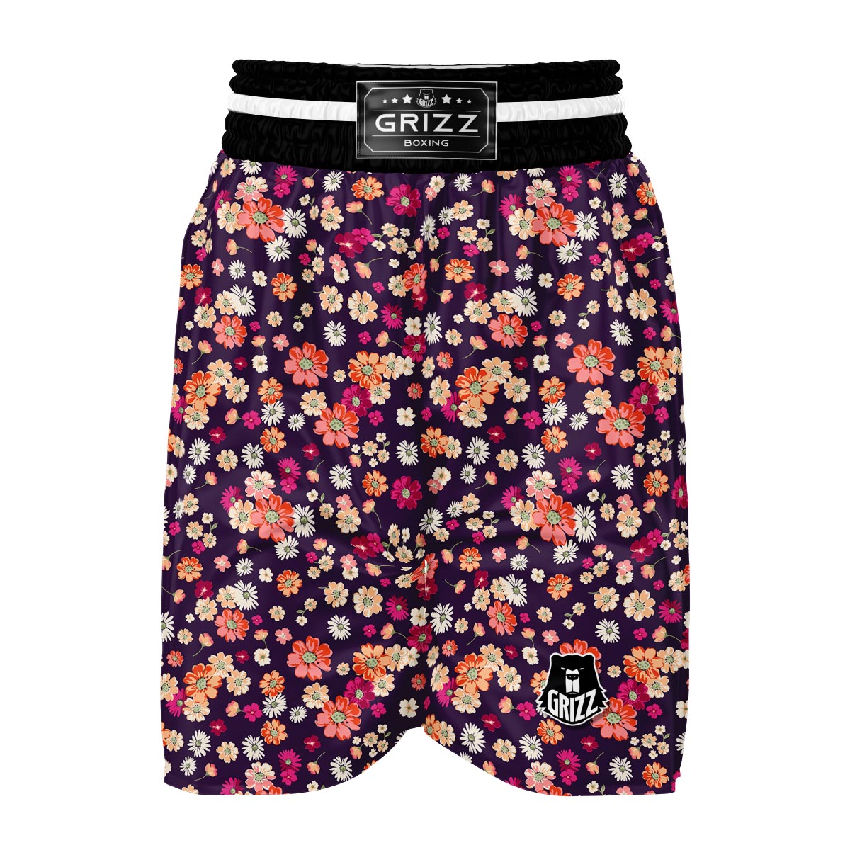 Cute Daisy ColorfulPattern Print Boxing Shorts-grizzshop