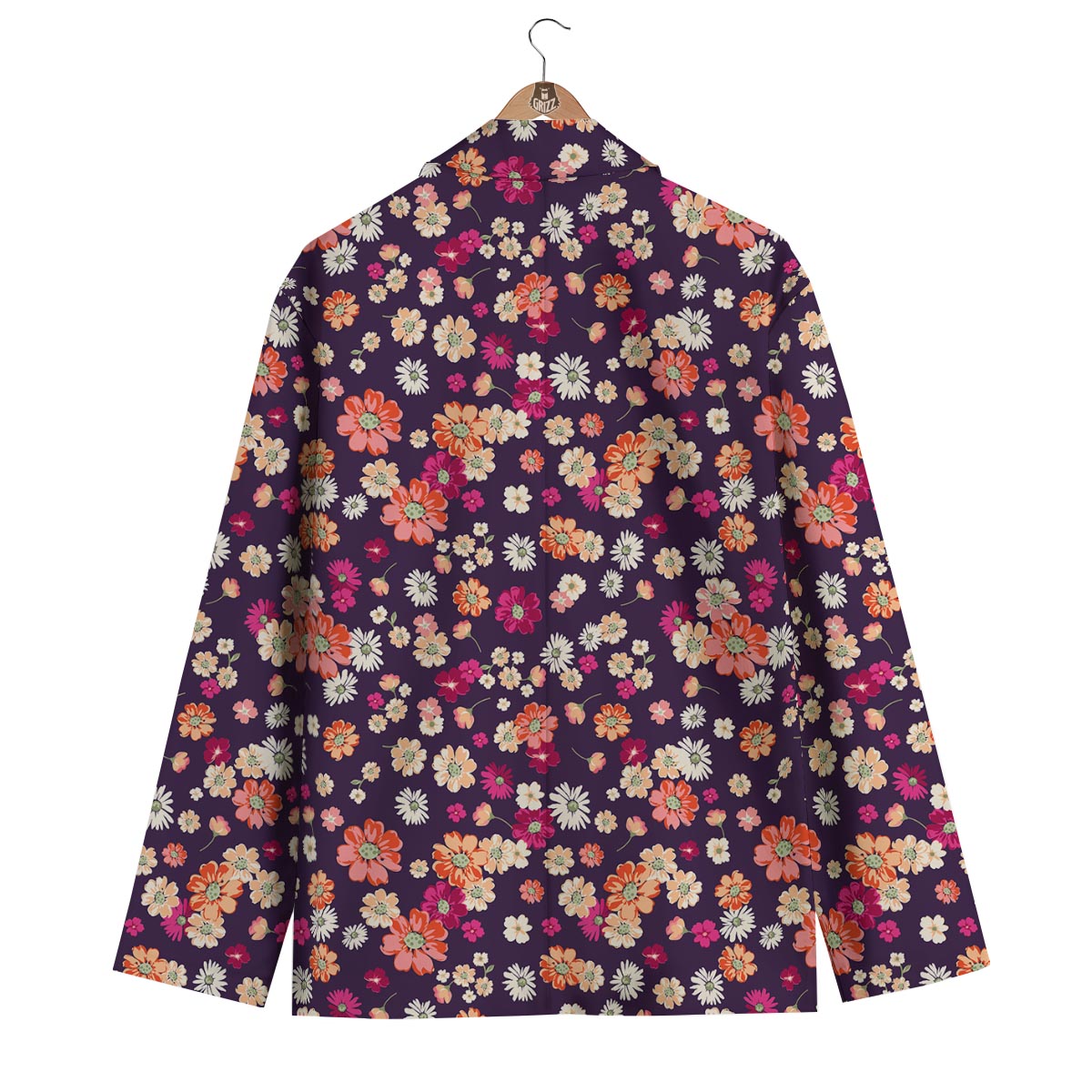 Cute Daisy ColorfulPattern Print Men's Blazer-grizzshop