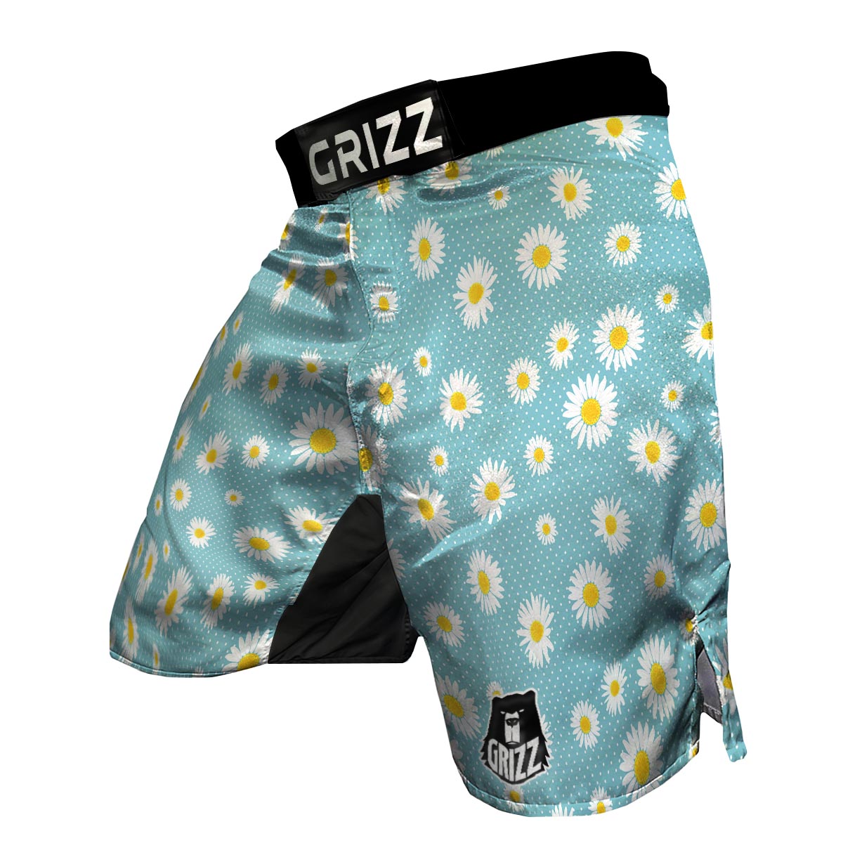 Cute Daisy Polkadot Pattern Print MMA Shorts-grizzshop