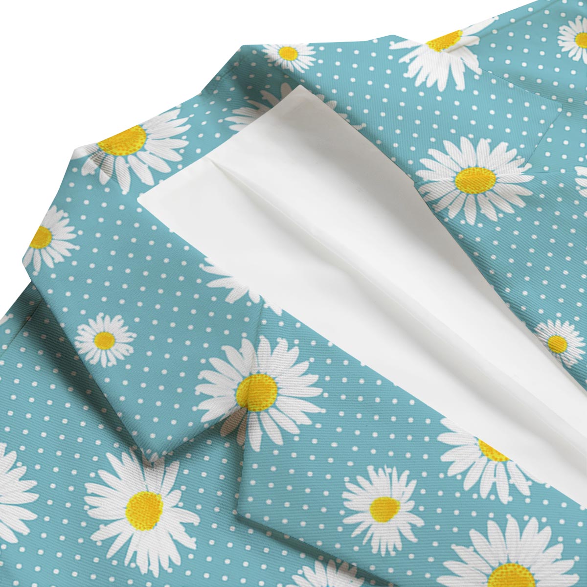 Cute Daisy Polkadot Pattern Print Men's Blazer-grizzshop