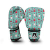 Cute Dental Floss And Tooth Print Pattern Boxing Gloves-grizzshop