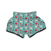 Cute Dental Floss And Tooth Print Pattern Muay Thai Boxing Shorts-grizzshop