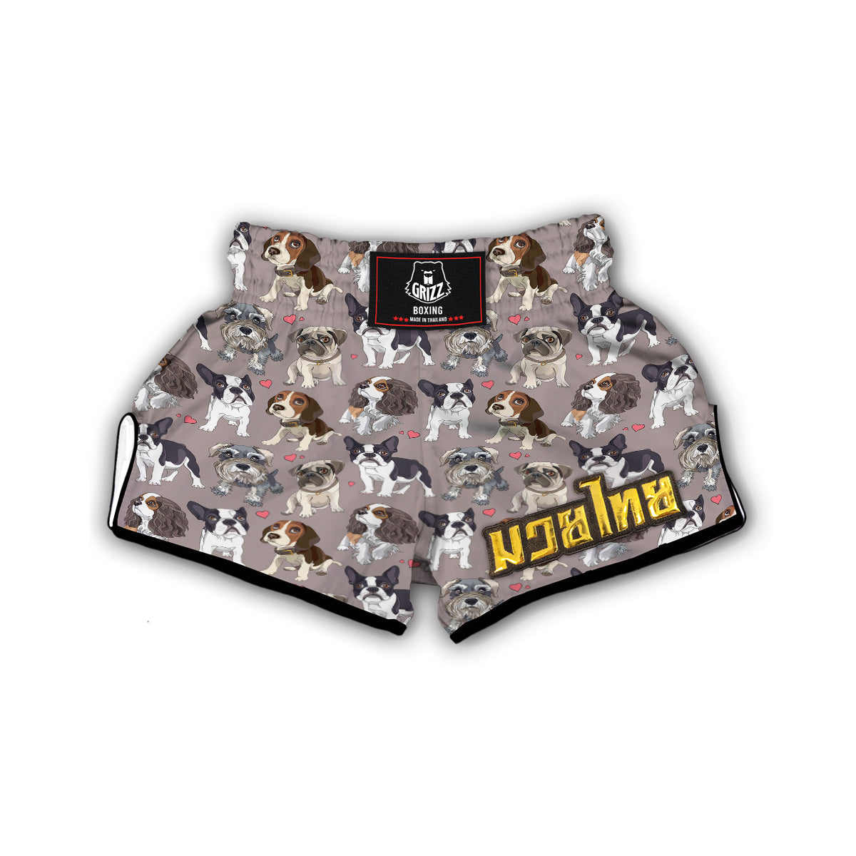 Cute Dog Muay Thai Boxing Shorts-grizzshop