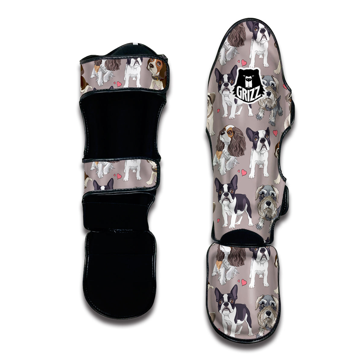 Cute Dog Muay Thai Shin Guards-grizzshop