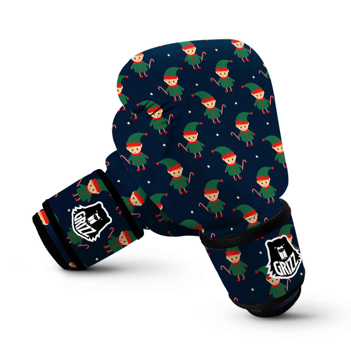 Cute Elf Print Pattern Boxing Gloves-grizzshop