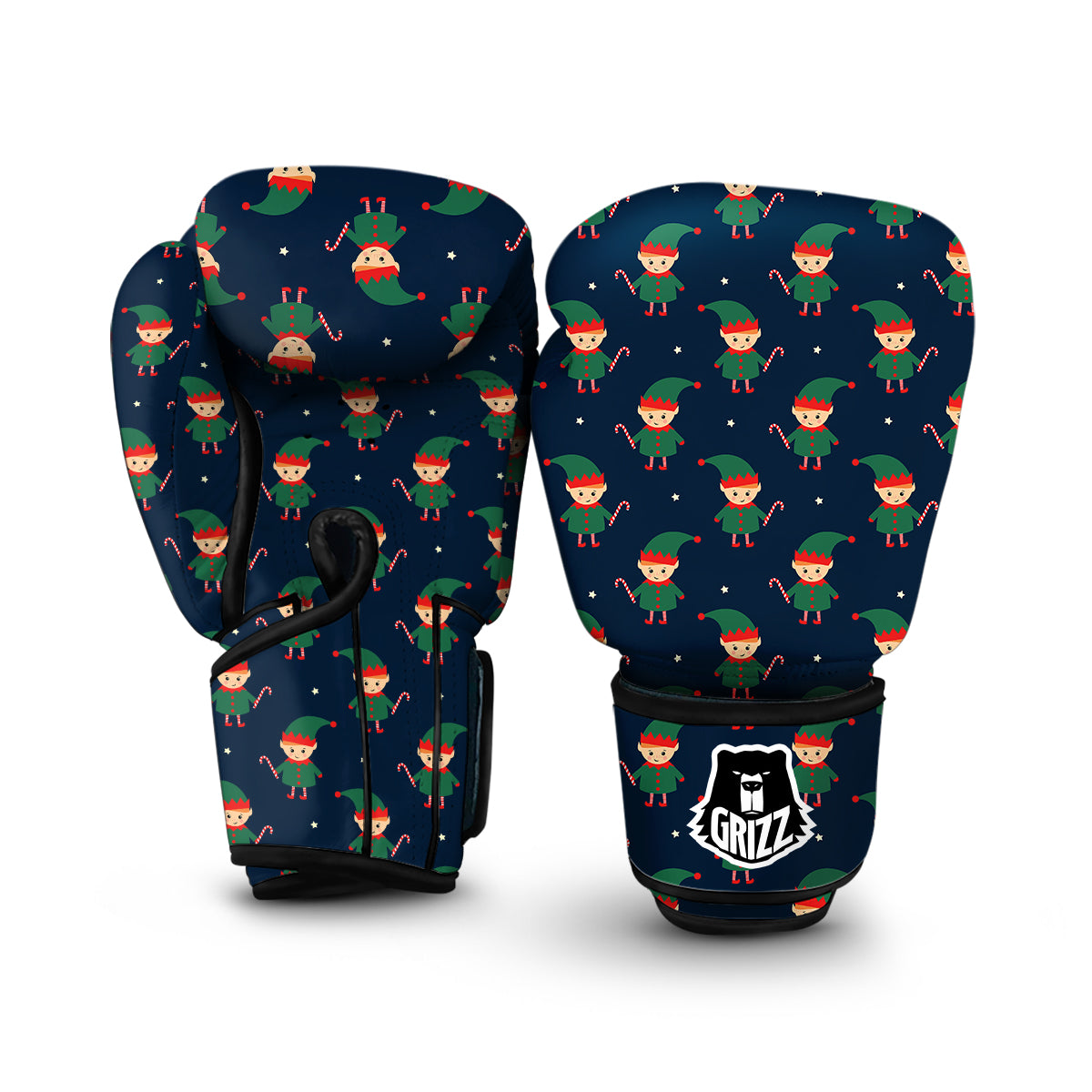 Cute Elf Print Pattern Boxing Gloves-grizzshop