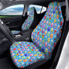 Cute Emoji Blue Print Pattern Car Seat Covers-grizzshop