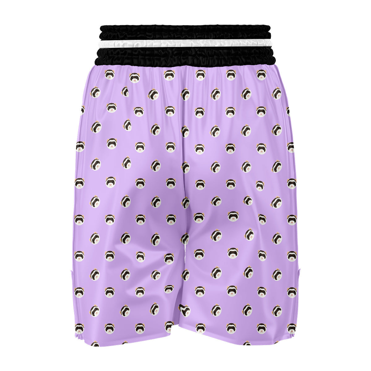 Cute Ferret Head Print Pattern Boxing Shorts-grizzshop