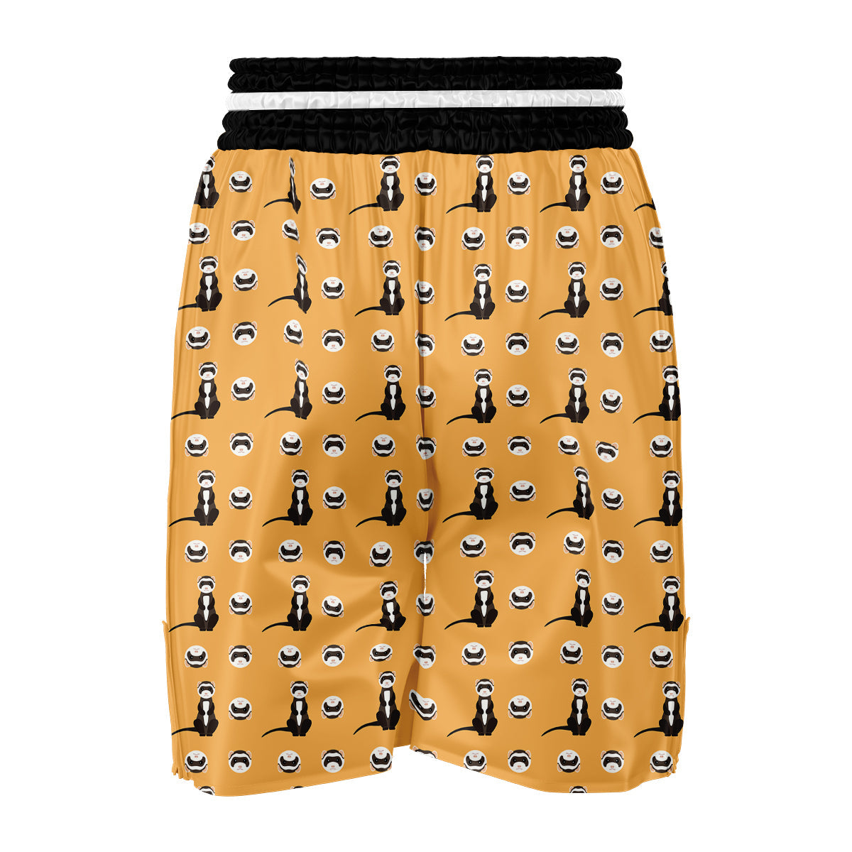 Cute Ferret Print Pattern Boxing Shorts-grizzshop