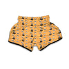 Cute Ferret Print Pattern Muay Thai Boxing Shorts-grizzshop