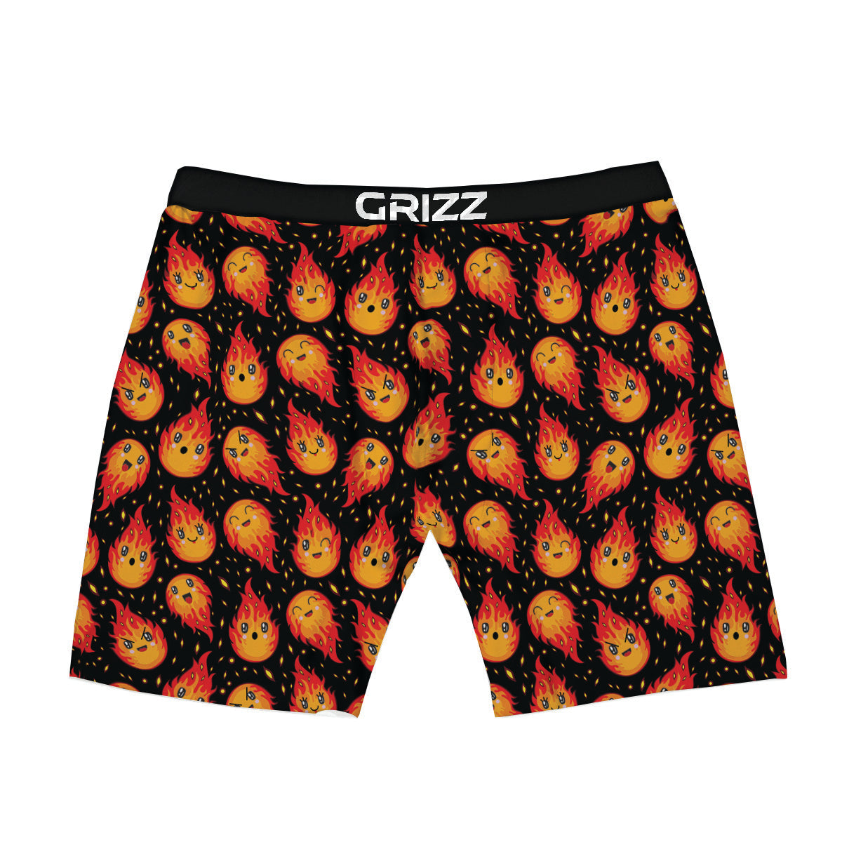 Cute Fire Cartoons Print Pattern Boxer Briefs-grizzshop