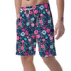 Cute Flower Floral Print Men's Shorts-grizzshop