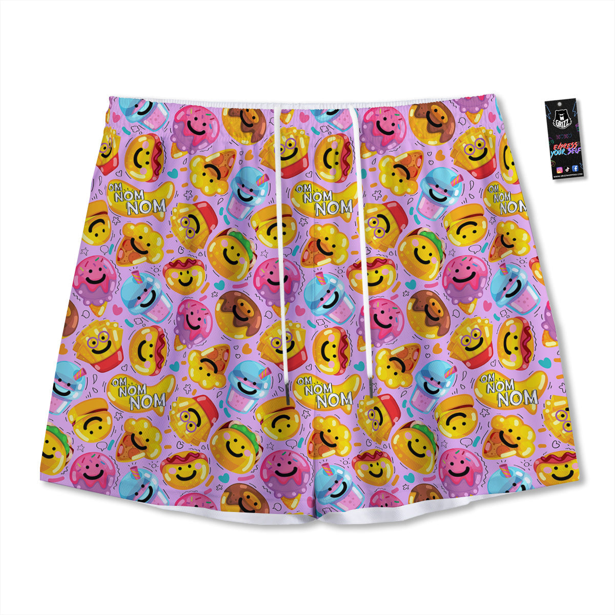 Giraffe Cute Cartoon Print Pattern Mesh Shorts