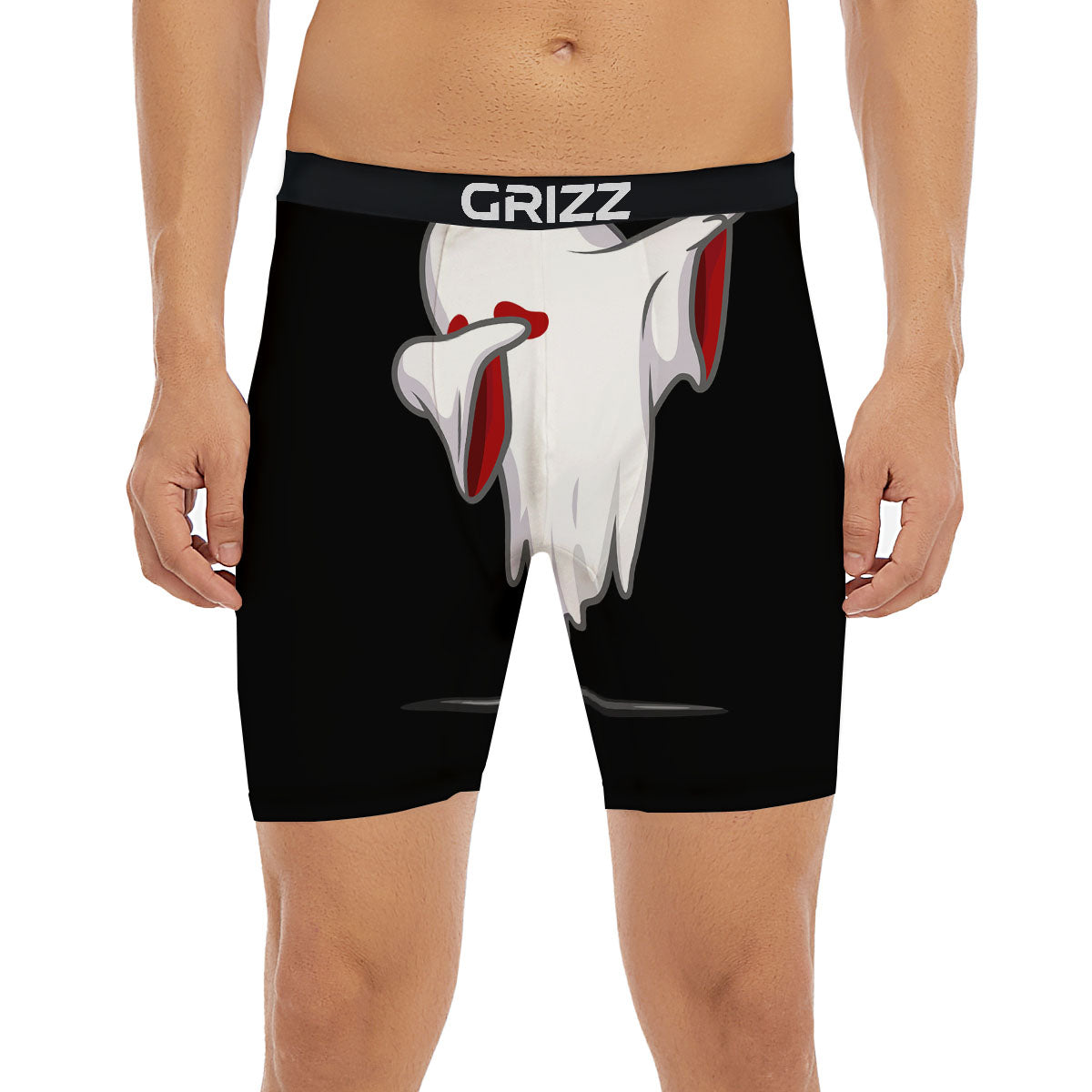 Cute Ghost Dap Print Boxer Briefs-grizzshop