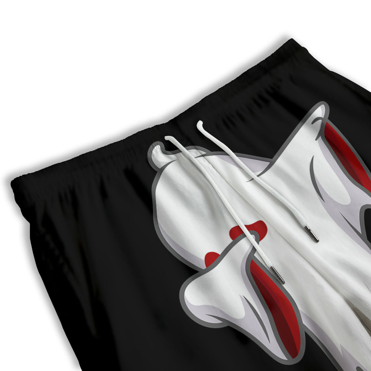Cute Ghost Dap Print Men's Athletic Shorts