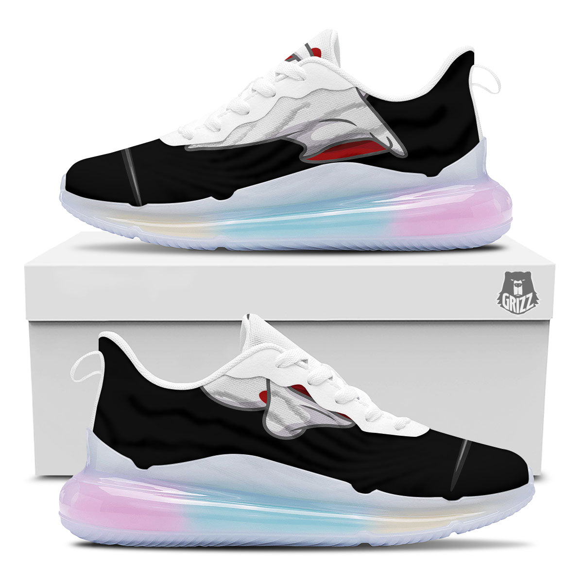 Cute Ghost Dap Print Running Sneakers-grizzshop