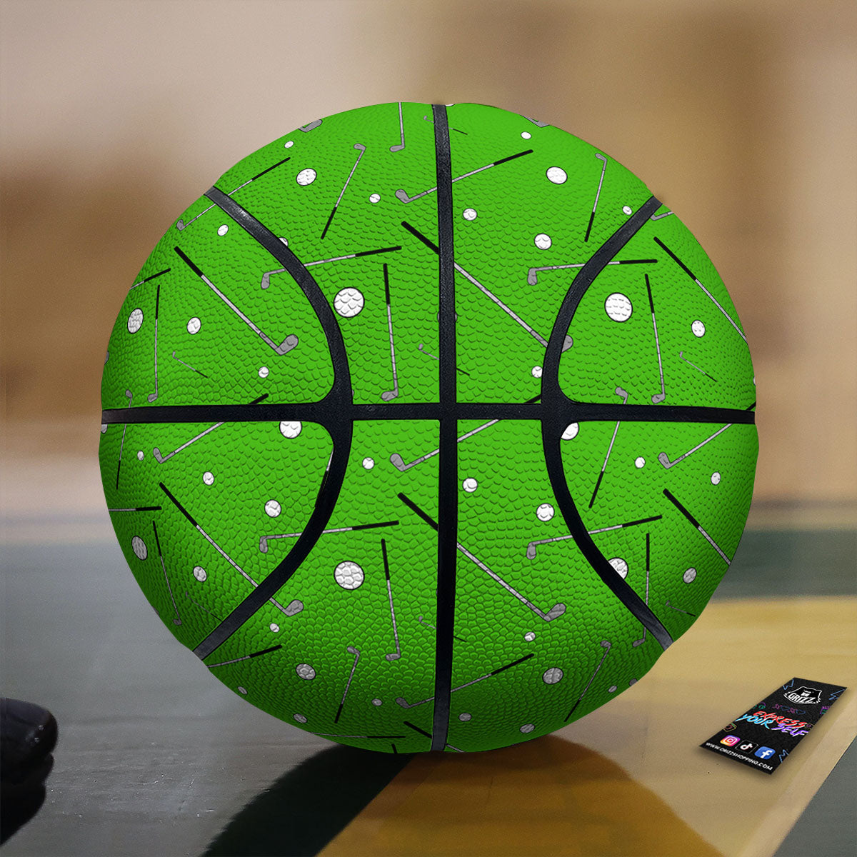 Cute Golf Print Pattern Basketball-grizzshop