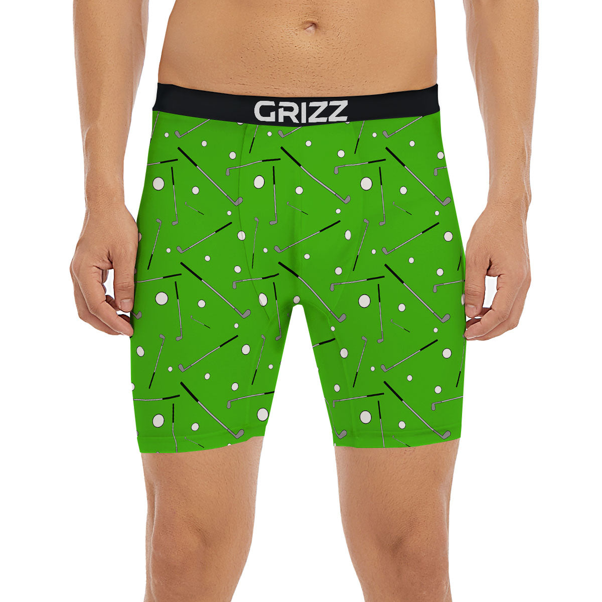Cute Golf Print Pattern Boxer Briefs-grizzshop