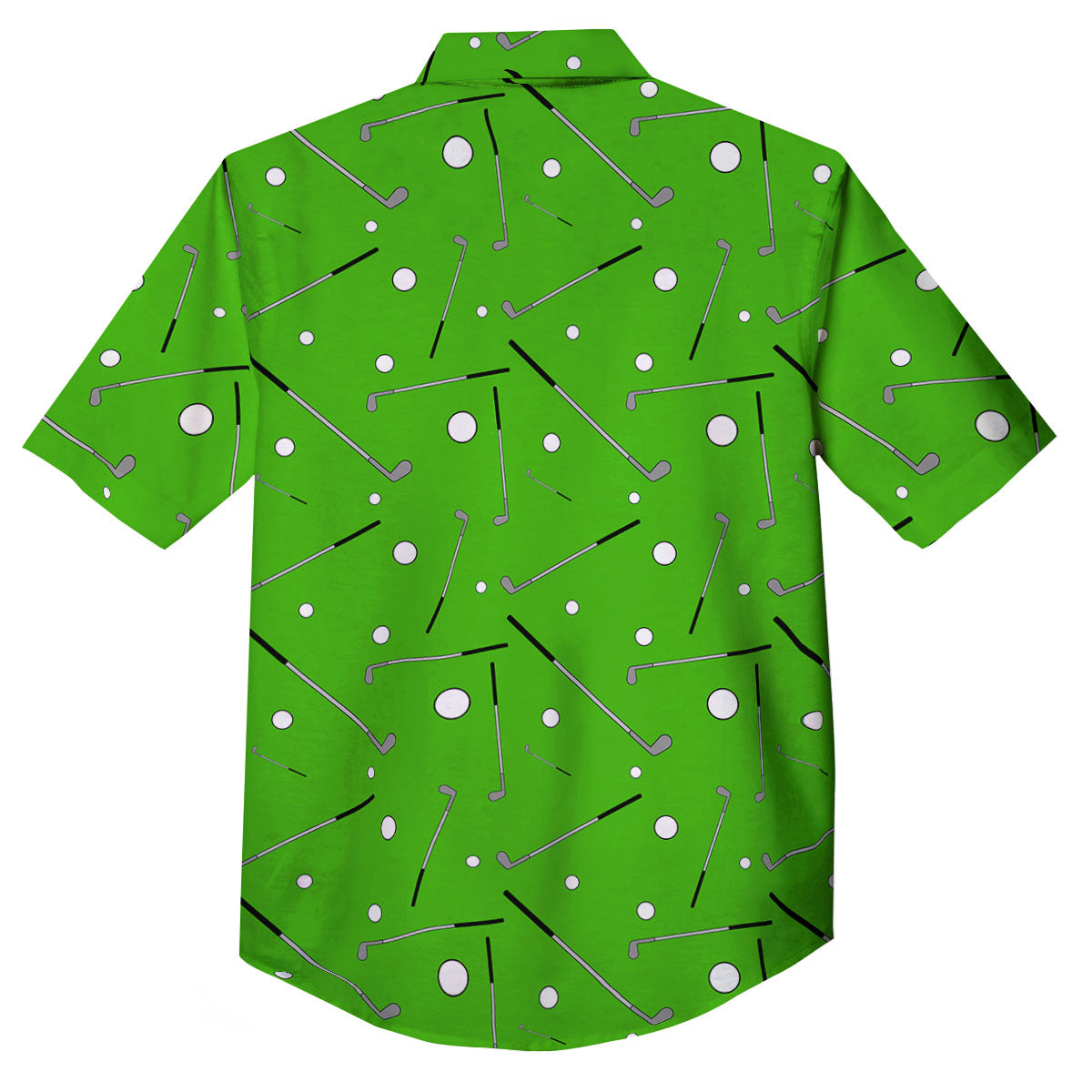 Cute Golf Print Pattern Button Up Shirt-grizzshop